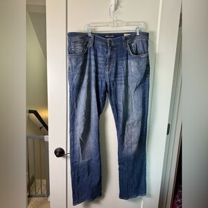 Mavi Jeans Men's Matt Straight Leg Relaxed Fit Mid Stone Wash Jean 36x34